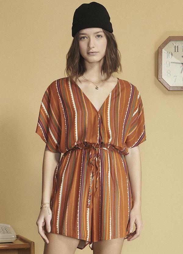 Authoria - Macaquinho Cor Ferrugem Laranja