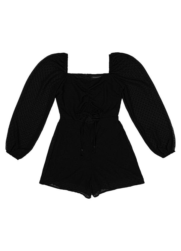 Authoria - Macaquinho de Chiffon Preto