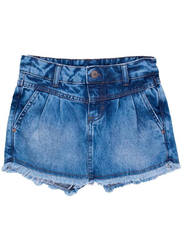 Milon - Short-Saia Infantil Menina Jeans