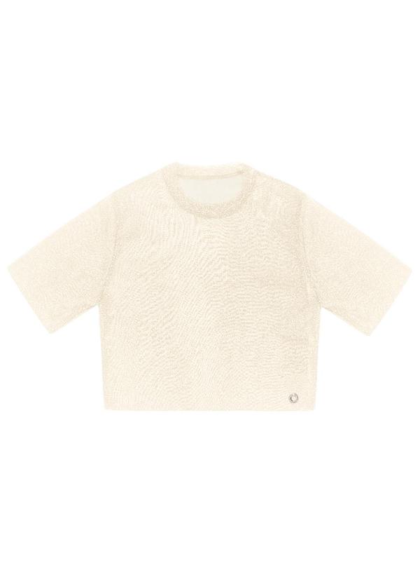 Minty - Blusa com Sobreposição Juvenil Bege 1