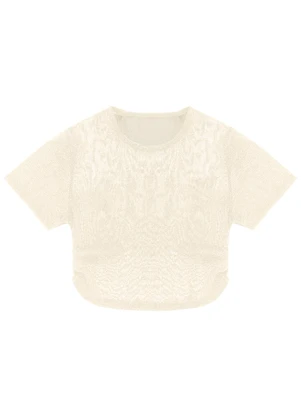 Minty - Blusa com Sobreposição Juvenil Bege - MINTY