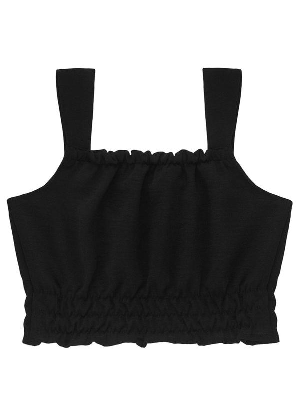 Minty - Blusa de Alça Juvenil Feminina Preto