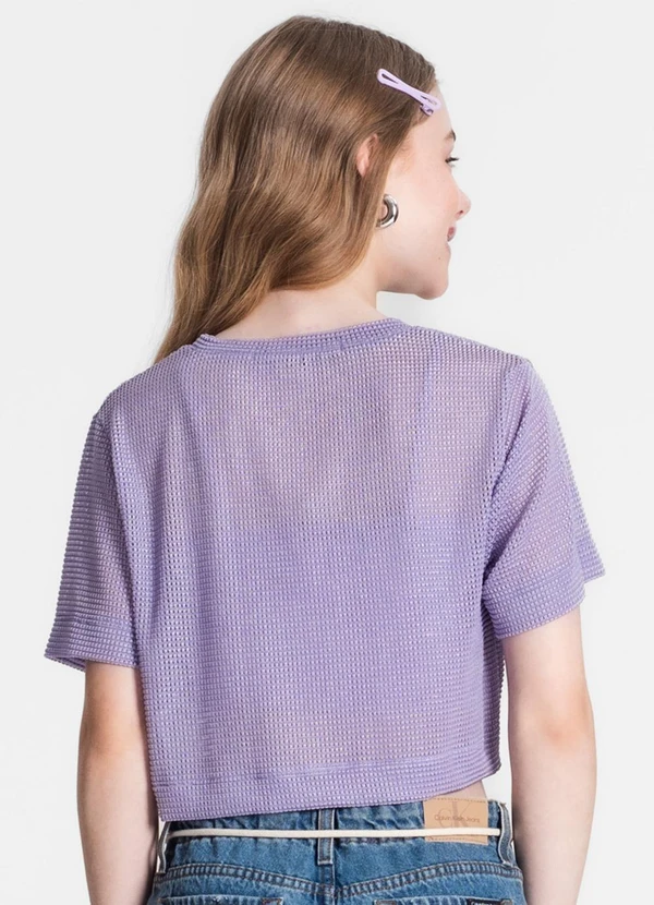 Minty - Blusa Juvenil com Sobreposição Roxo 2
