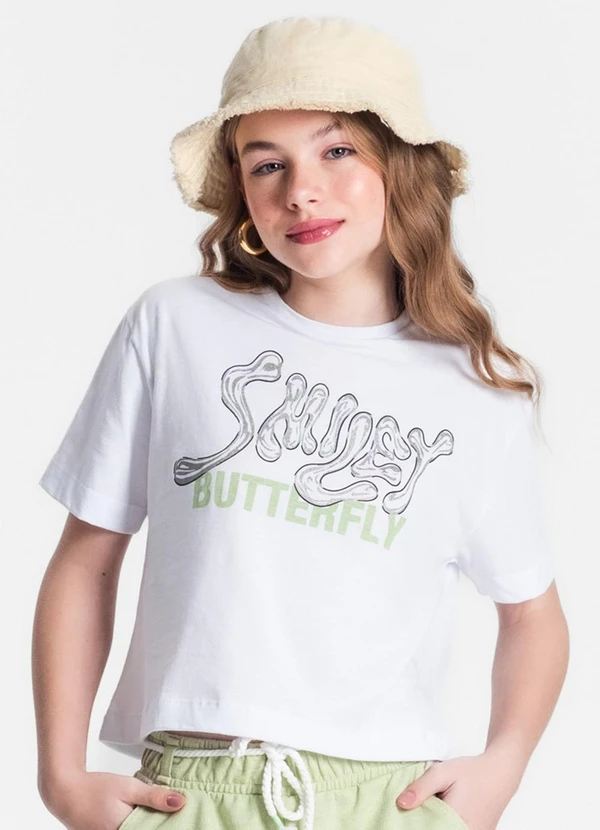 Minty - Blusa Juvenil Feminina Branco
