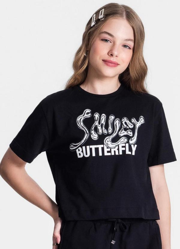 Minty - Blusa Juvenil Feminina Preto