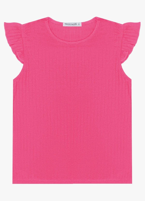Trick Nick - Blusa Juvenil Feminina Ribana Rosa