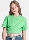 Minty - Blusa Juvenil Feminina Bege - variação: Verde