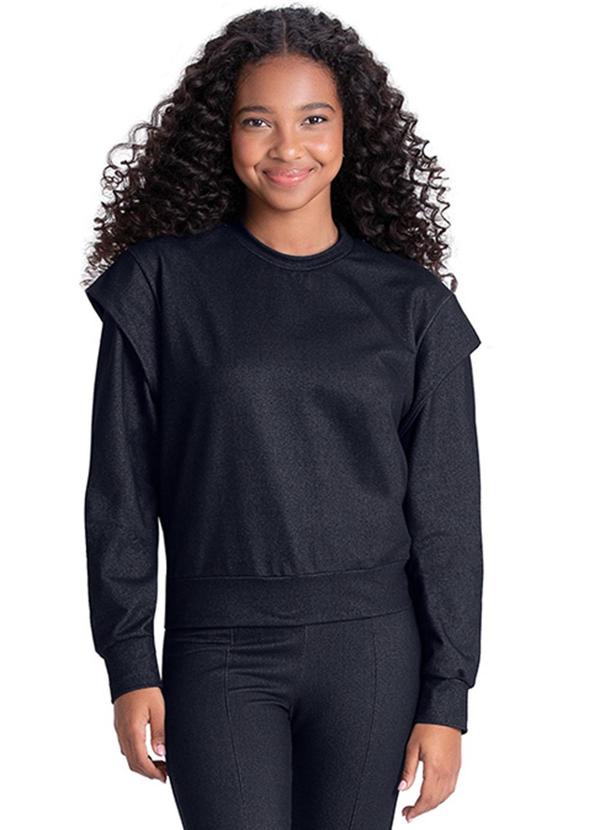 Rezzato - Blusão Detalhe Manga Feminino Azul