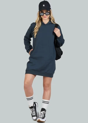 Soft Bonni - Blusão Teen Feminino Moletom Oversized Cinza - SOFT BONNI