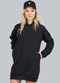Soft Bonni - Blusão Teen Feminino Moletom Oversized Cinza - variação: Preto