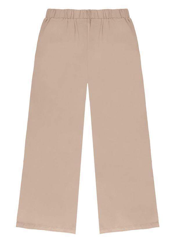 Malwee Kids - Calça Alfaiataria Sarjada Teen Bege 2