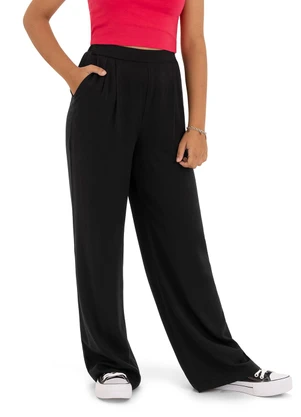 Malwee Kids - Calça Alfaiataria Sarjada Teen Preto - MALWEE KIDS