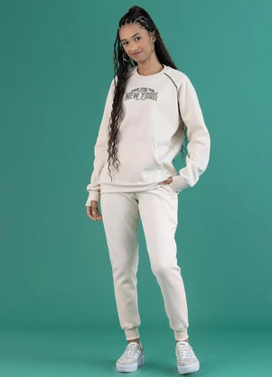 Soft Bonni - Calça Básica Teen Bege Névoa - SOFT BONNI