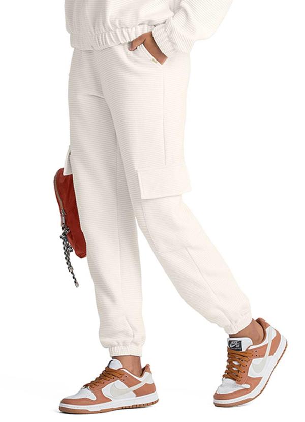 Rezzato - Calça Cargo Feminino Branco