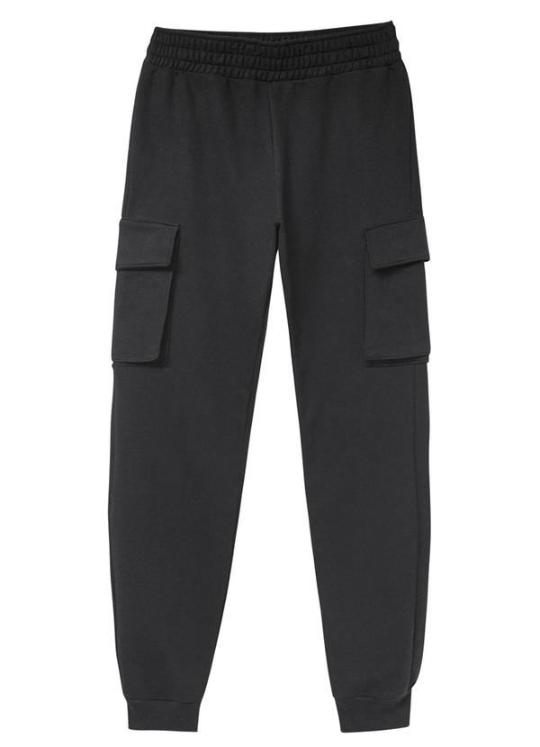 Amora - Calça em Moletom Teen Menina Preto