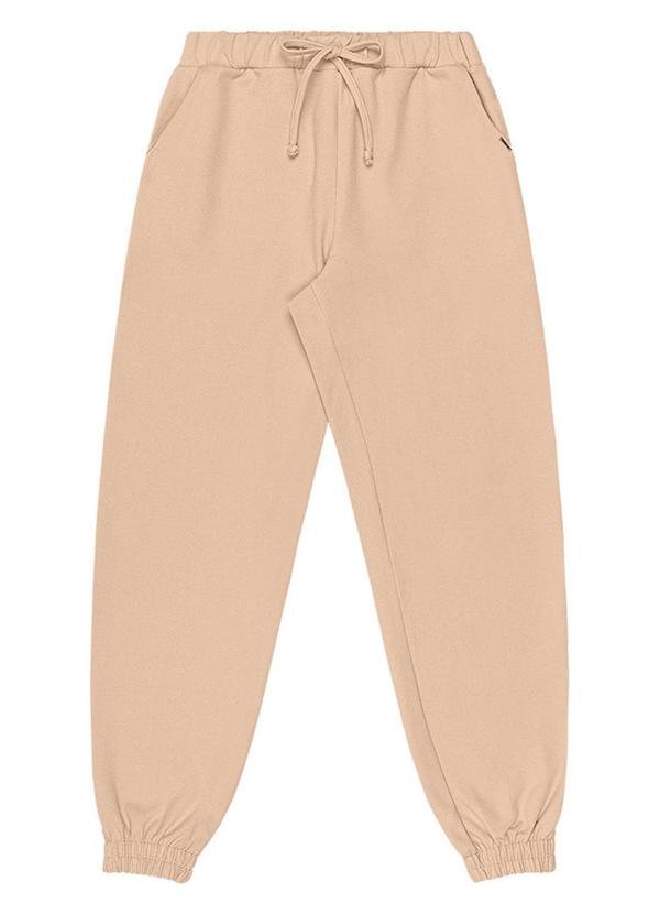 Rezzato - Calça Jogger Lisa Teen Feminino Bege
