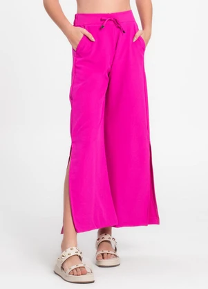 Minty - Calça Juvenil Feminina em Crepe Light Rosa - MINTY