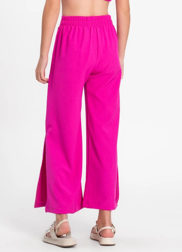 Minty - Calça Juvenil Feminina em Crepe Light Rosa 2