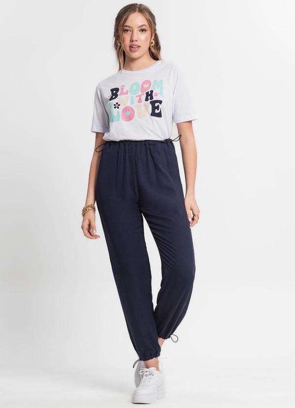 Minty - Calça Juvenil Menina em Sarja Azul 4