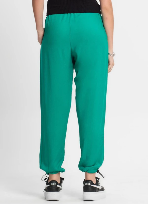 Minty - Calça Juvenil Menina em Sarja Verde 2