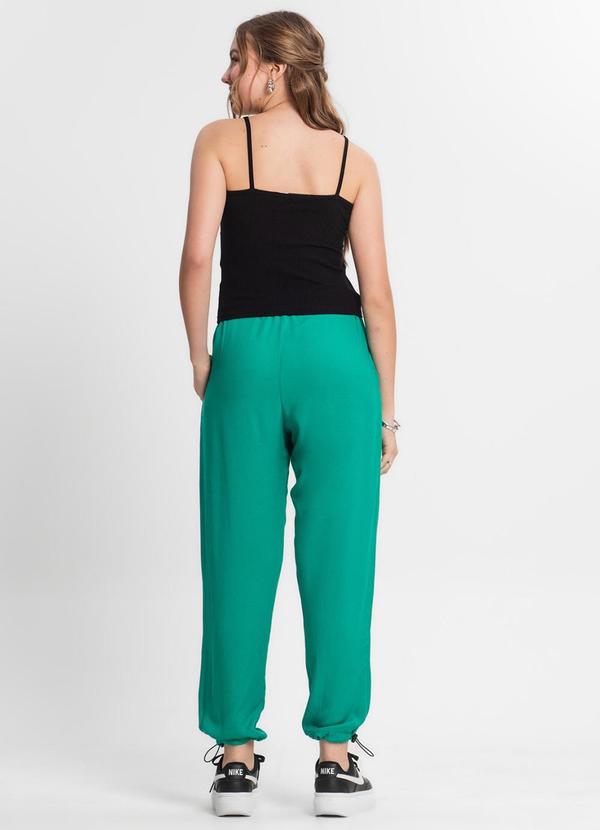 Minty - Calça Juvenil Menina em Sarja Verde 4