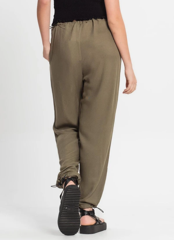 Minty - Calça Juvenil Menina em Sarja Verde 2