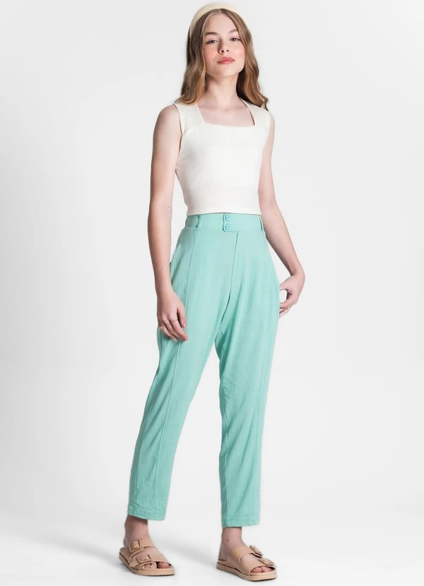Minty - Calça Juvenil Feminina Verde 3