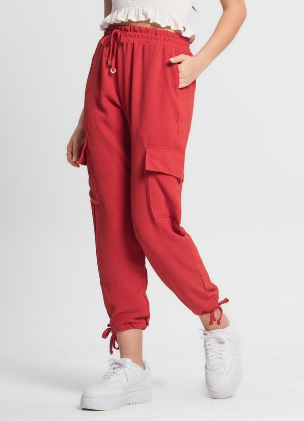 Minty - Calça Juvenil Menina Vermelho