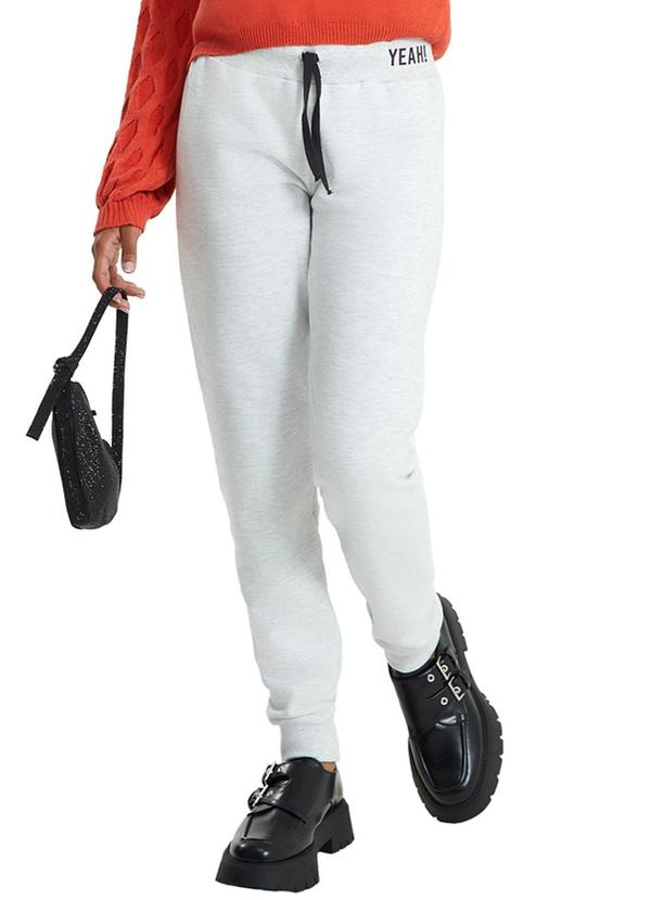 Amora - Calça Moletom Teen Menina Cinza