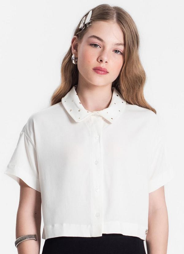Minty - Camisa Juvenil Feminina Bege