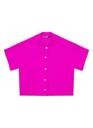 Minty - Camisa Juvenil Feminina com Bolso Rosa - MINTY