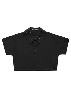 Minty - Camisa Juvenil Feminina Preto - MINTY