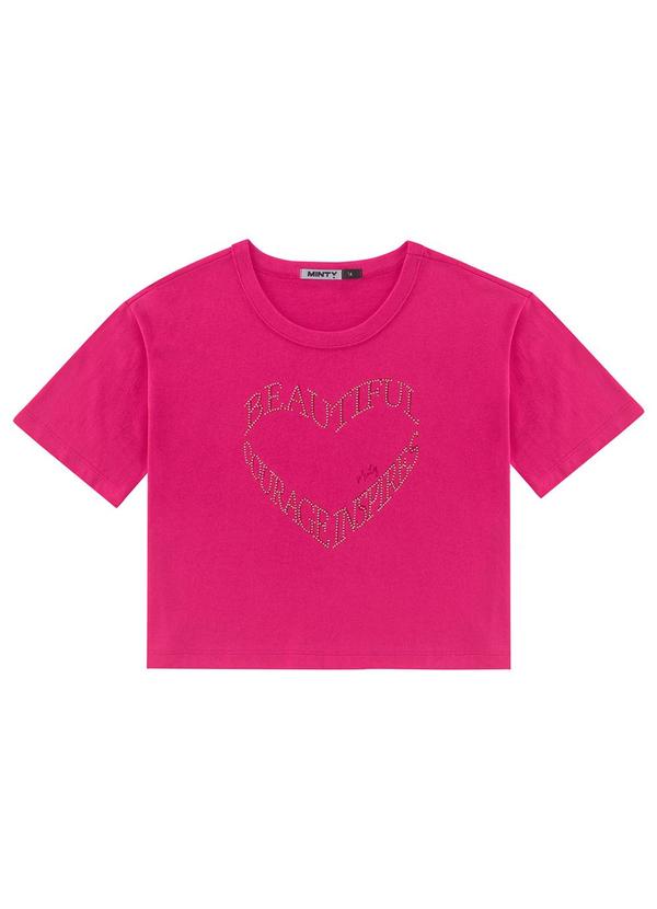Minty - Camiseta Juvenil Feminina Rosa