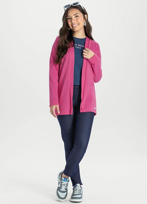 Elian - Cardigan Juve Menina Alongado Tricô Beats Rosa 2