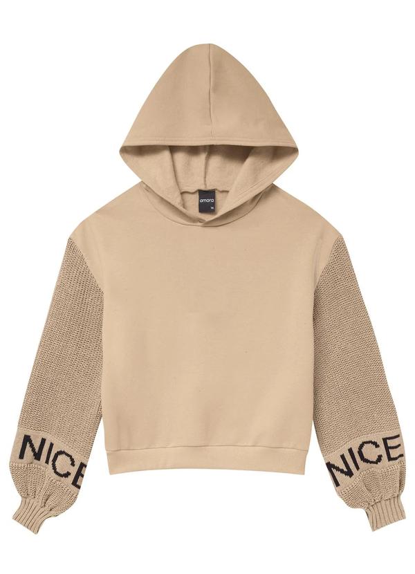 Amora - Casaco em Moletom Teen Menina Amarelo