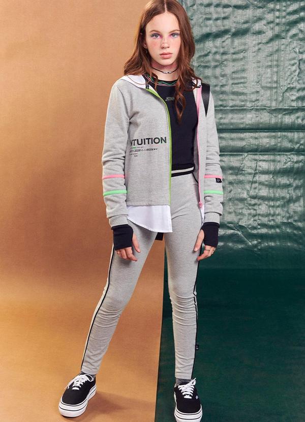 I Am - Casaco Moletom Cinza I Am 2