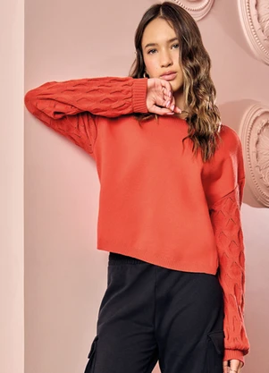 Amora - Casaco Teen Menina Laranja - AMORA