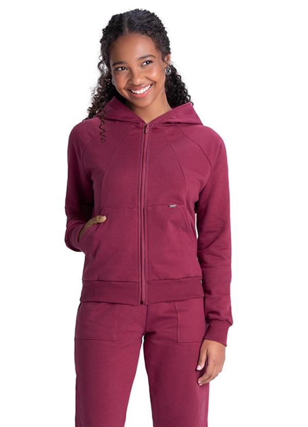 Rezzato - Jaqueta com Zíper Feminino Roxo