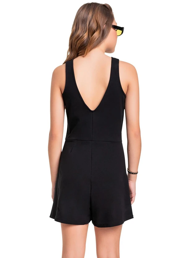 Gloss - Macaquinho em Molecotton Juvenil Preto 2