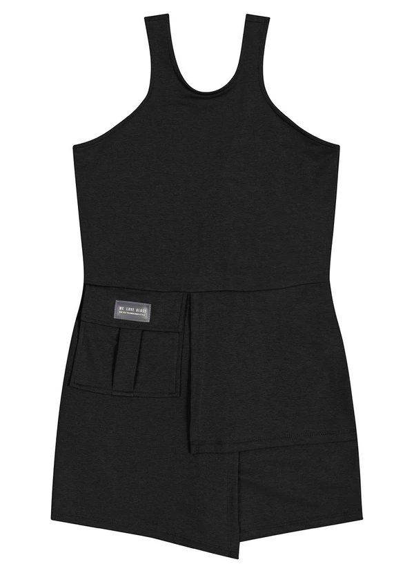 Gloss - Macaquinho em Molecotton Juvenil Preto 5