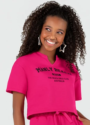Outlet - Moletom Girls Feminino Rosa  - OUTLET