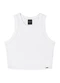 Outlet - Regata Cropped Canelada Teen Feminino Branco - variação: Branco