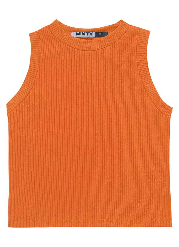 Minty - Regata Juvenil em Ribana Canelada Laranja