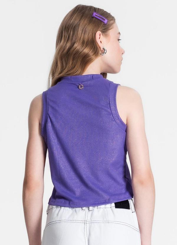 Minty - Regata Juvenil em Ribana Canelada Roxo 2