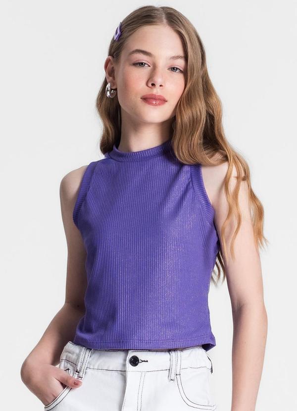 Minty - Regata Juvenil em Ribana Canelada Roxo 4