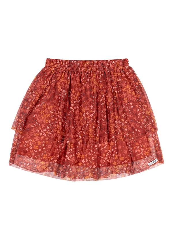 Elian - Saia Juvenil Menina Curta Tule Beats Laranja