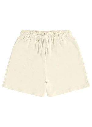 Malwee Kids - Short Amplo Texturizado Teen Off White - MALWEE KIDS