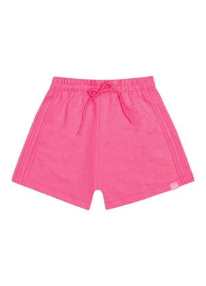 Gloss - Short Básico em Moletom Juvenil Rosa - GLOSS