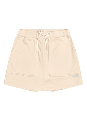 Gloss - Short-Saia Básico em Moletom Juvenil Bege - GLOSS