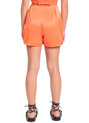 Gloss - Short-Saia em Alfaiataria Juvenil Laranja - GLOSS